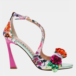 Betsy Johnson Floral Multicolor Heels
